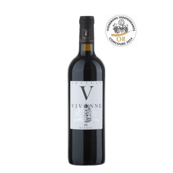 Bandol Rouge 2021 - Une Médaille d'Or Vignerons Indépendants 2024 au Château La Vivonne