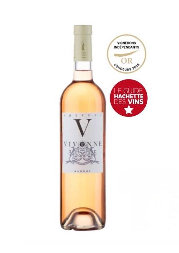 Bandol Rosé 2024 - Château La Vivonne, fraîcheur et raffinement d’un rosé de Provence